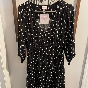 Isabel maternity dress polka dot medium nwt